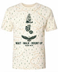 Christian Mountain Shirt - Clean Mountain Faith Crest Isaiah 40:31 Short-sleeve AOP T-shirt