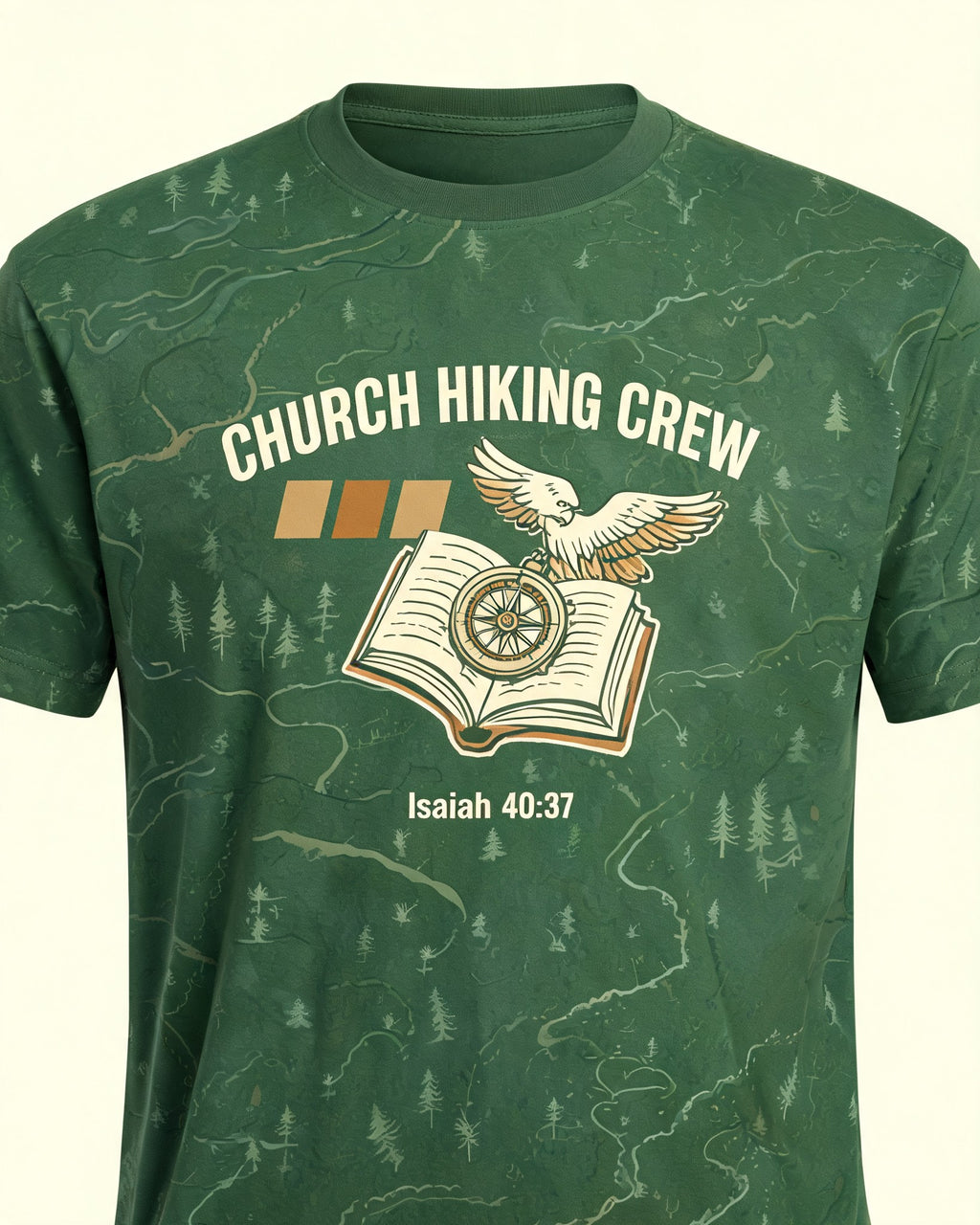 Christian Shirt Bundle - Church Hiking Crew Bundle Isaiah 40:31 Short-sleeve AOP T-shirt