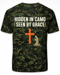Christian Shirt Camo Hidden In Camo Seen By Grace AOP Tee