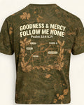 Christian Hunting Shirt Goodness And Mercy Vintage AOP Tee