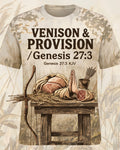 Christian Hunting Shirts For Men - Venison And Provision Short Sleeve AOP T-shirt
