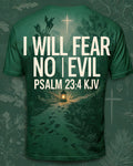 Christian Hunting Shirts For Men Psalm 23 Fear No Evil AOP Tee