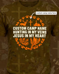 Christian Hunting Shirts For Men Custom Camp Name Faith AOP Tee