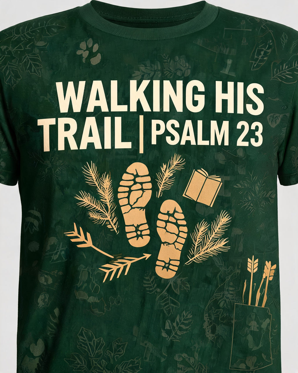 Father Son Christian Hunting Shirt Walking His Trail AOP Tee
