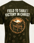 Christian Hunting Shirts For Men Field To Table Victory AOP Tee