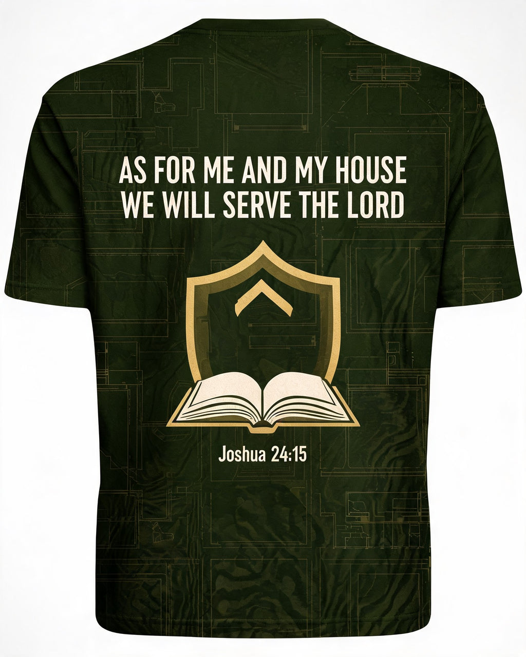Men’s Christian Shirt As For Me And My House AOP Tee