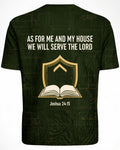 Men’s Christian Shirt As For Me And My House AOP Tee
