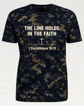 Christian Camo Shirt The Line Holds Men’s AOP Tee