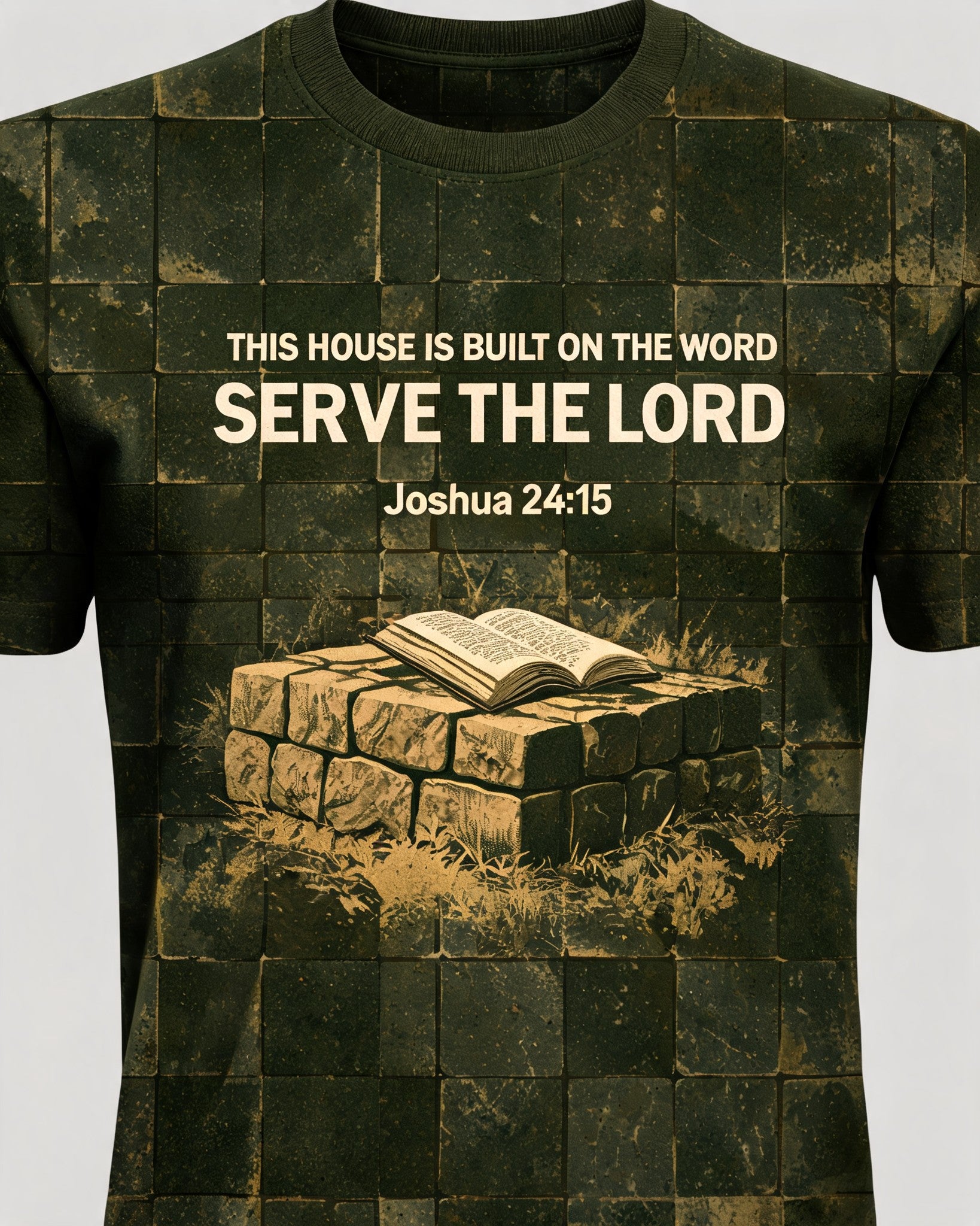 Christian Cross Shirt This House Is Built On The Word AOP Tee