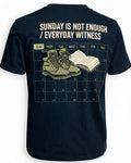 Jesus Shirt Men Sunday Is Not Enough Everyday Witness AOP Tee