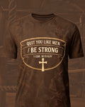 Christian Shirt Brown Quit You Like Men Short-sleeve AOP T-shirt