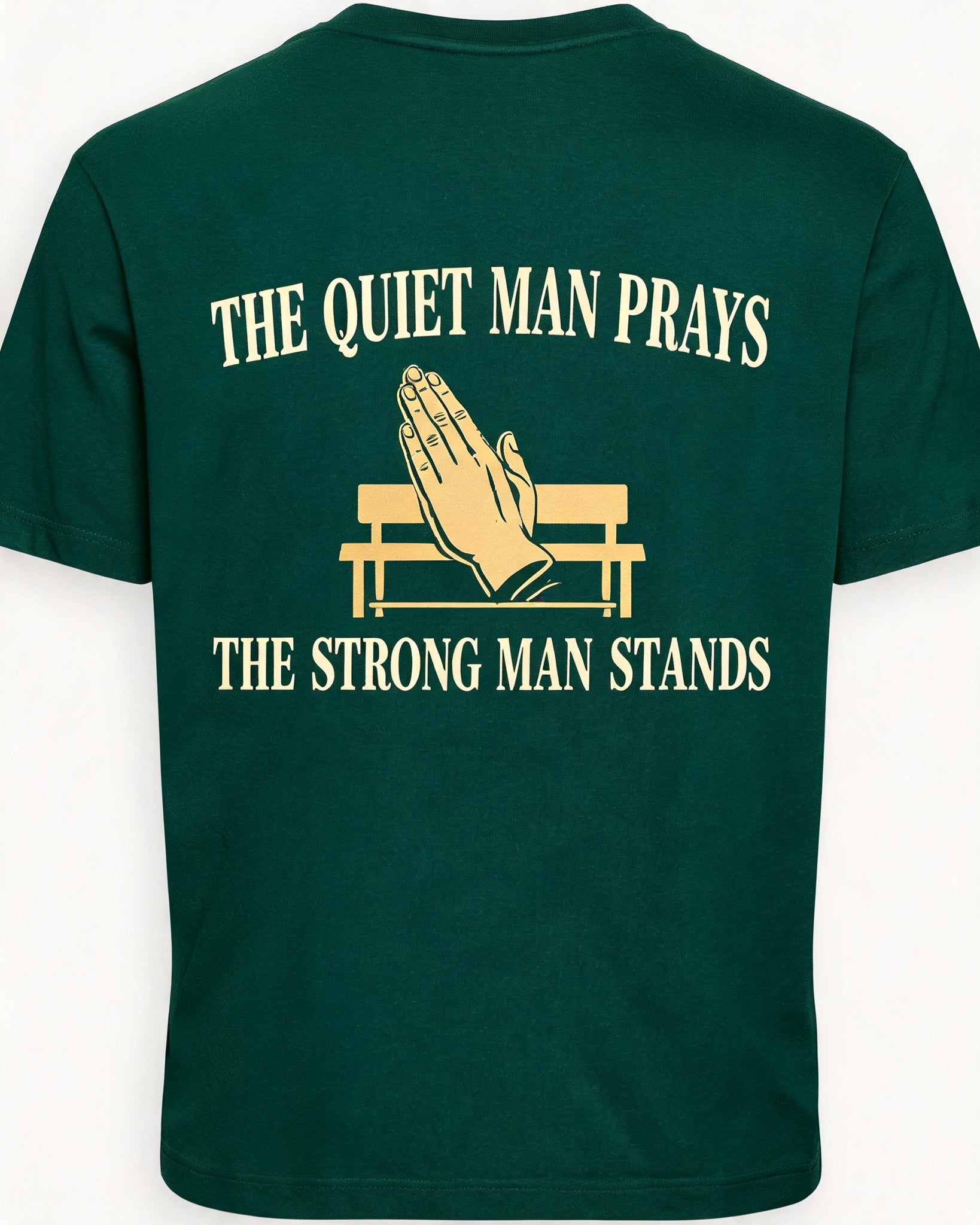 Prayer Warrior Christian Shirt The Quiet Man Prays Short-sleeve AOP T-shirt