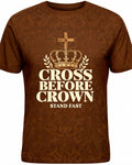 Cross Before Crown Christian Shirt Short-sleeve AOP T-shirt