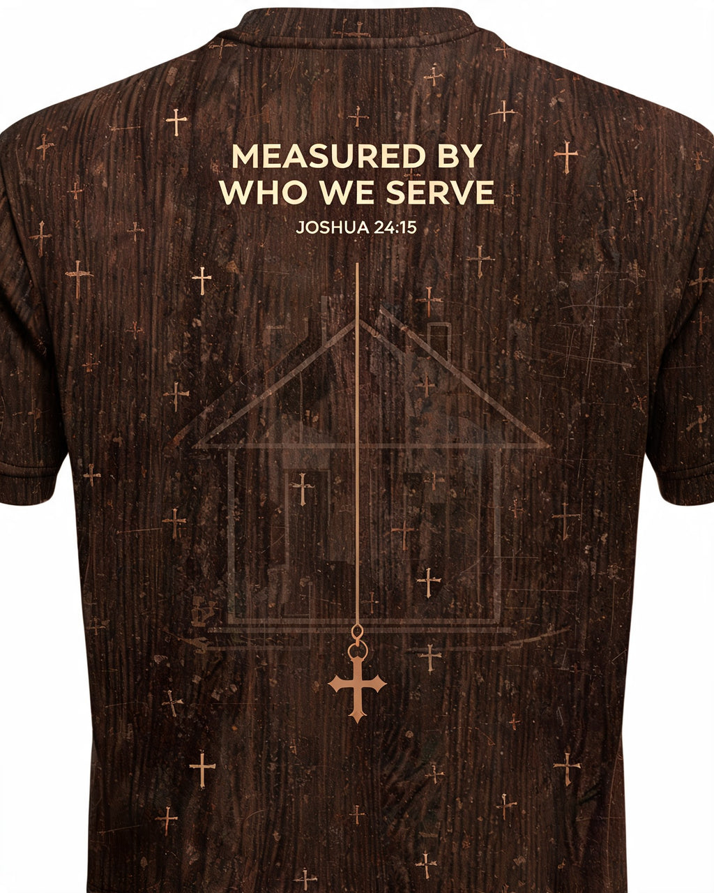 Christian Shirt Minimalist Measured By Who We Serve AOP Tee