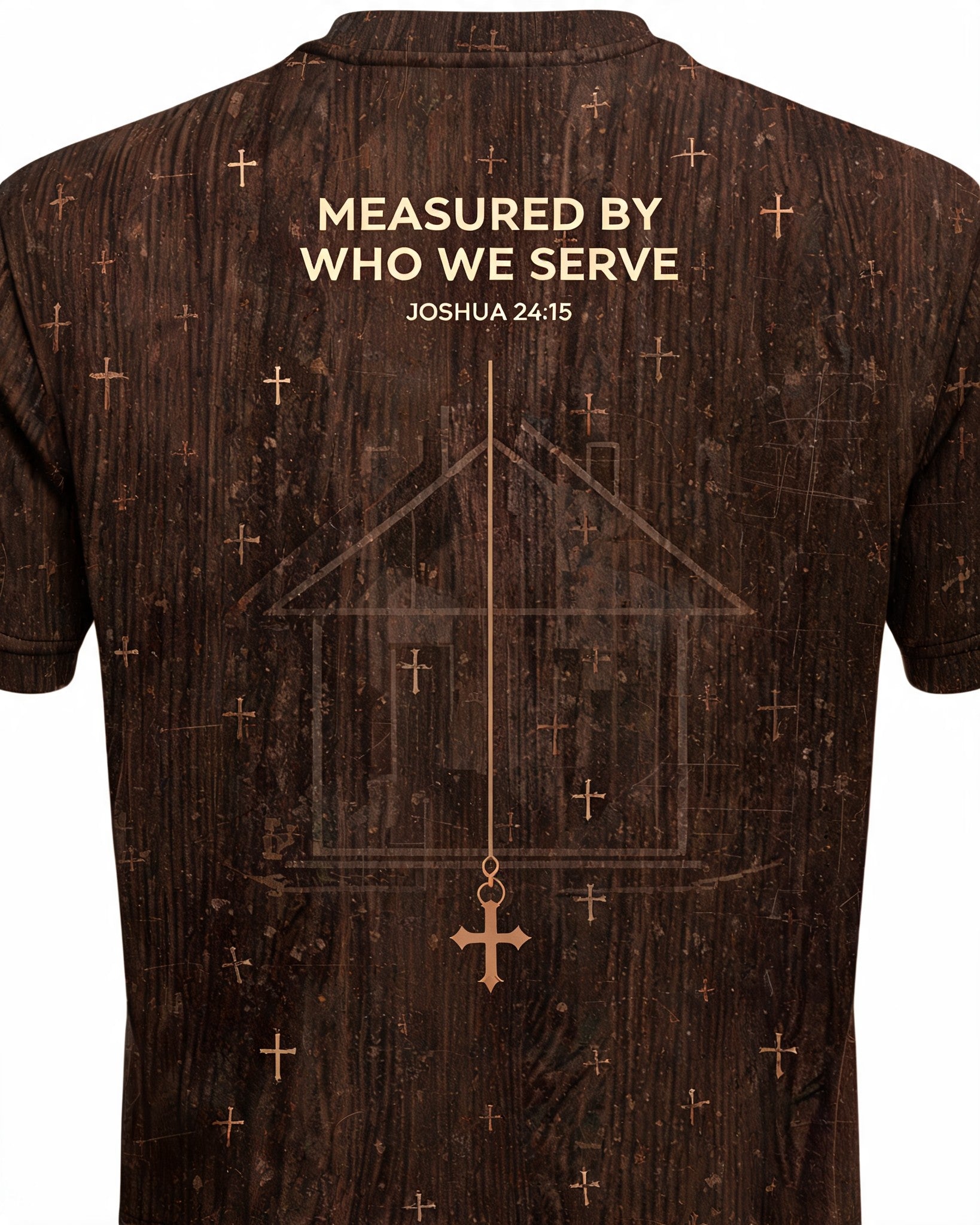 Christian Shirt Minimalist Measured By Who We Serve AOP Tee