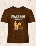Christian Father Son Shirts Raised To Serve AOP Tee