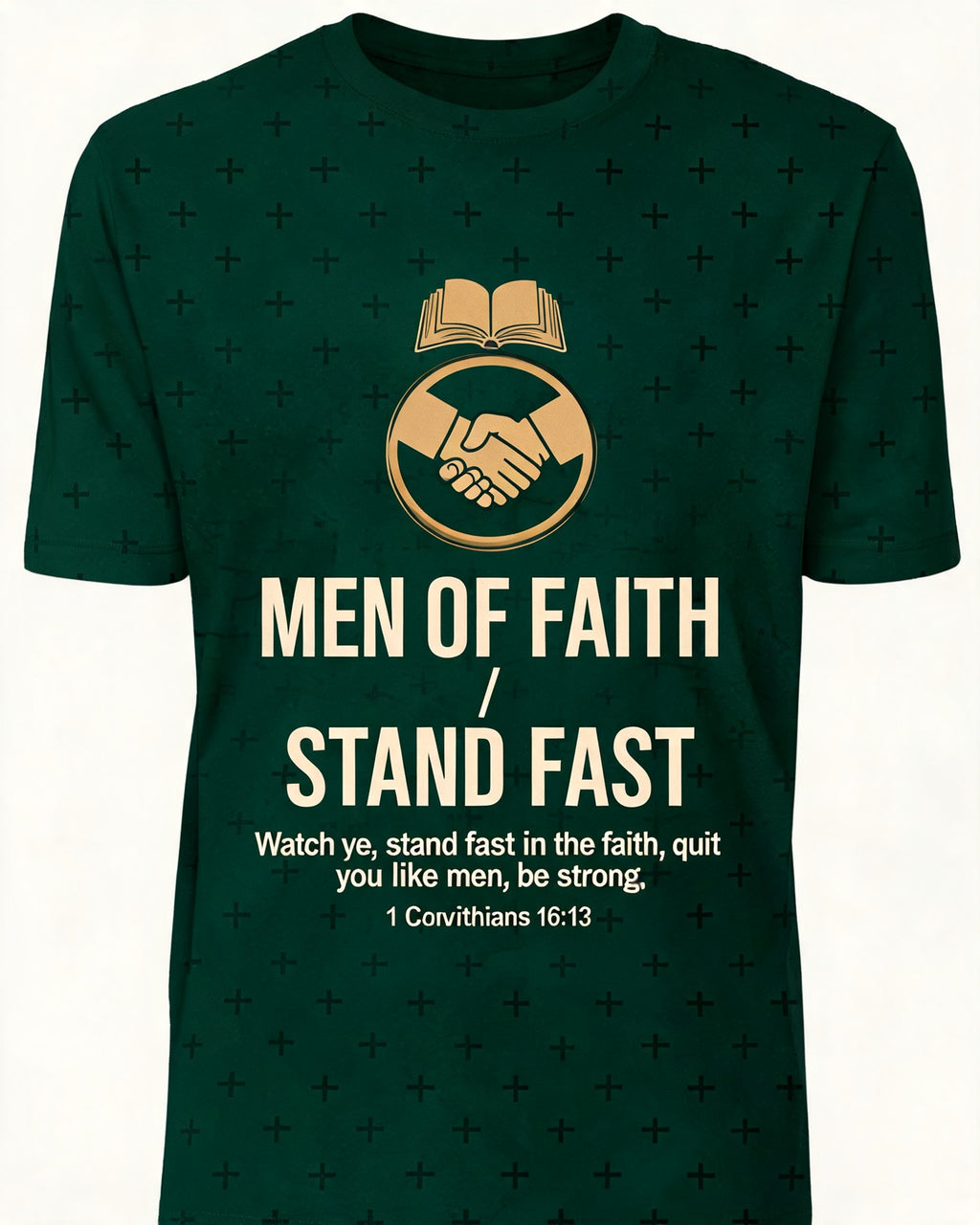 Christian Shirts For Men Near Me Men Of Faith Stand Fast AOP Tee