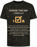 Vintage Christian Shirt Choose This Day KJV Earth Tone AOP Tee