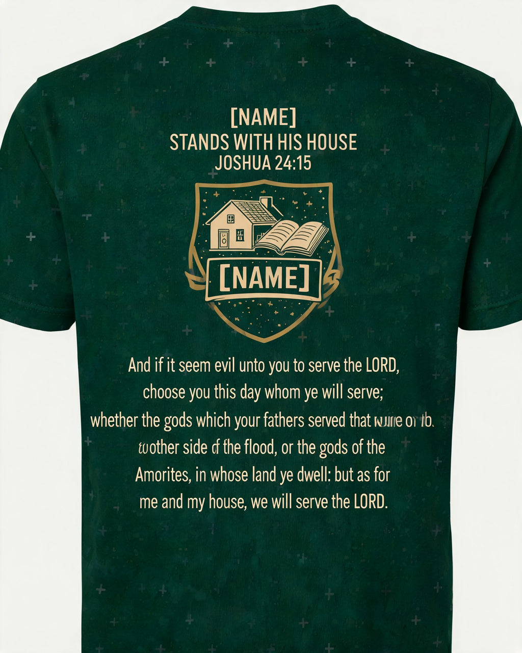 Christian Shirt Guy Personalized Name Stands With His House AOP Tee