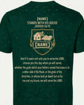 Christian Shirt Guy Personalized Name Stands With His House AOP Tee