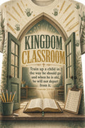 Christian Teacher Shirt Back To School Kingdom Classroom Proverbs 22:6 KJV AOP Tee