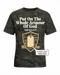 Custom Christian Veteran Shirt Armor Of God AOP T-shirt