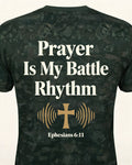 Christian Veteran Prayer Shirt Battle Rhythm AOP T-shirt