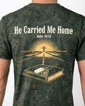 Christian Veteran Homecoming Shirt He Carried Me Home AOP T-shirt