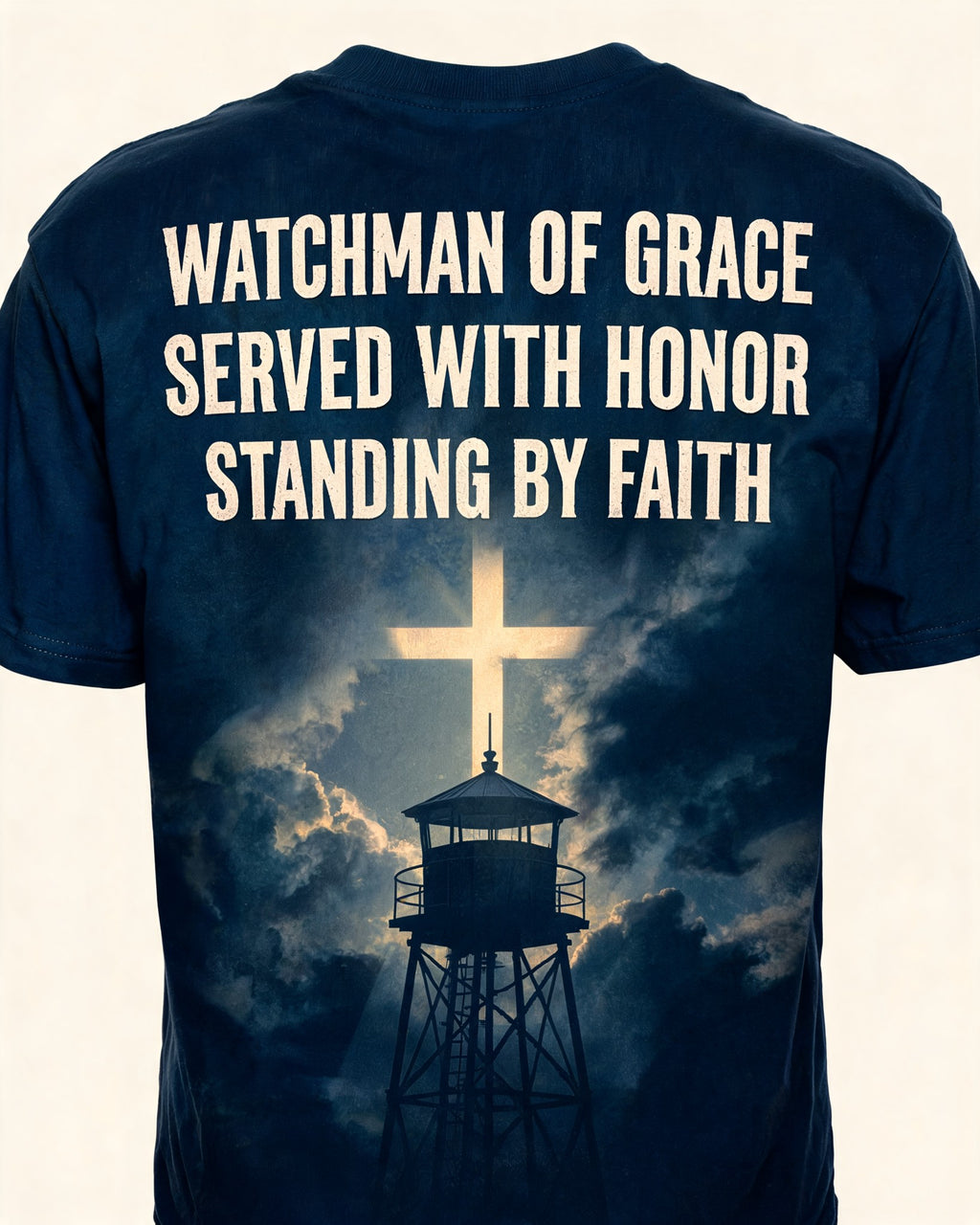 Mens Christian Veteran Shirt Watchman Of Grace AOP T-shirt