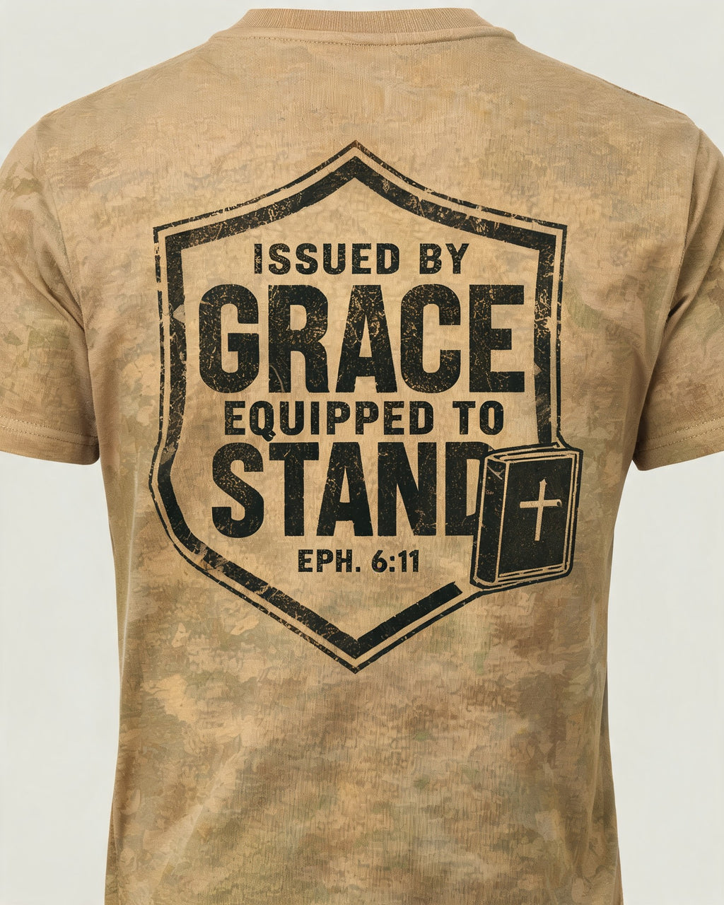Christian Veteran Shirt Issued By Grace Armor AOP T-shirt