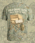 Christian Veteran Shirt Field Chapel Faith AOP T-shirt