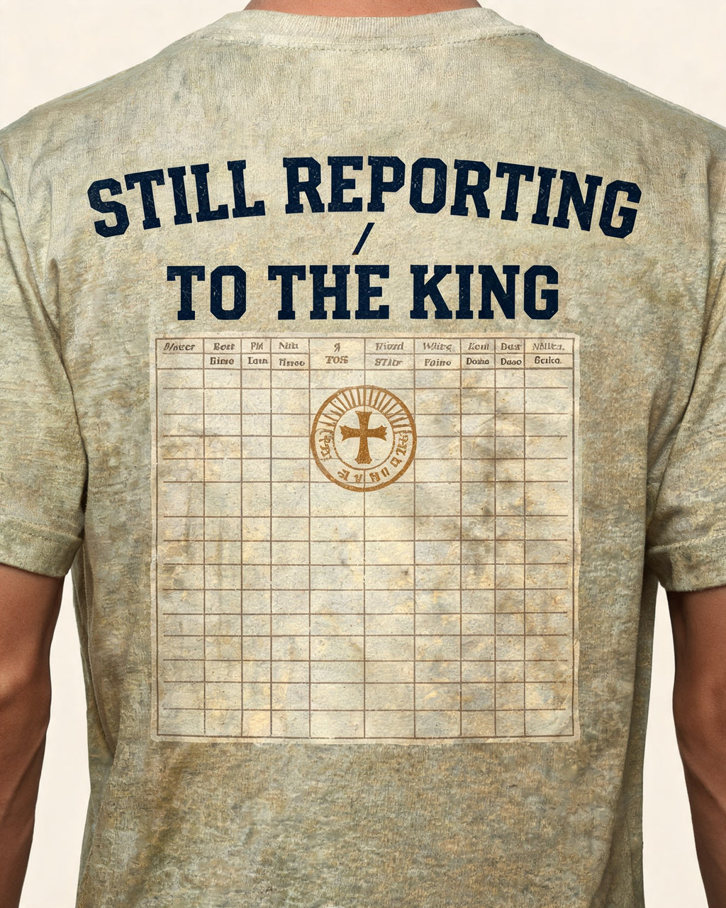 Christian Veteran Shirt Still Reporting To The King AOP T-shirt