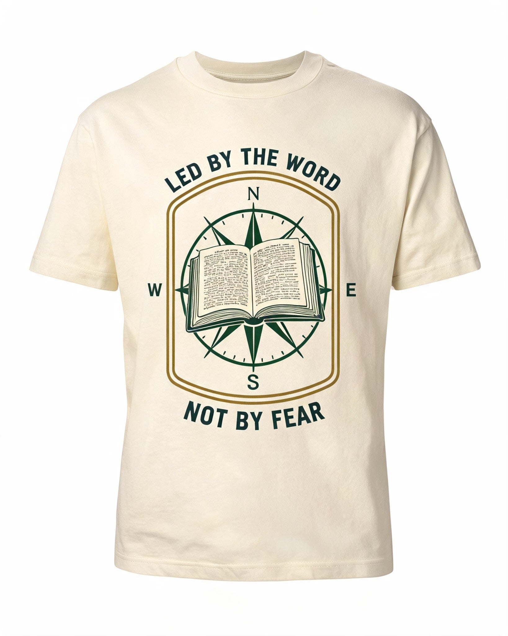Christian Shirt Green Veteran Led By The Word AOP T-shirt