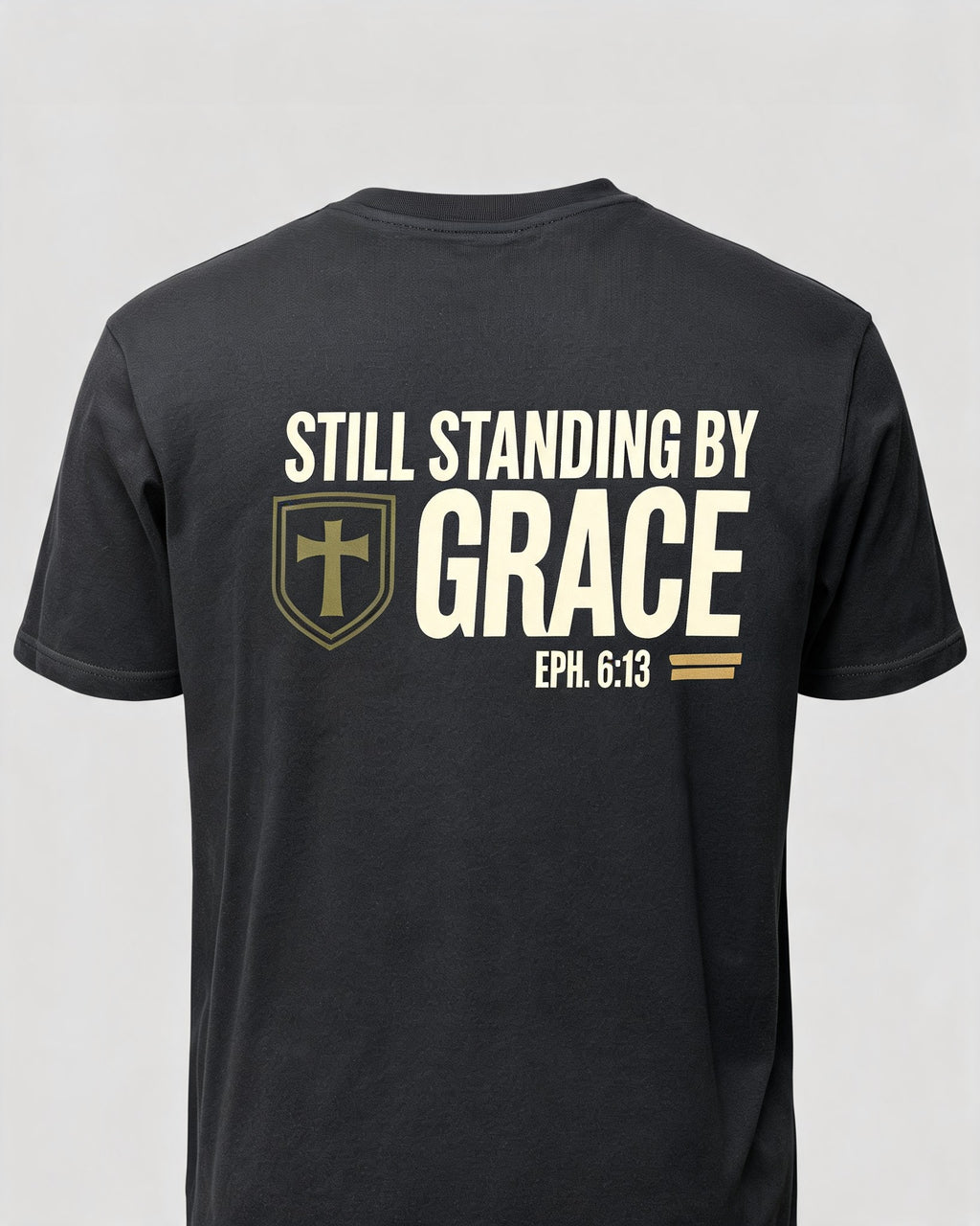 Mens Christian Shirts Big And Tall Still Standing Veteran AOP T-shirt