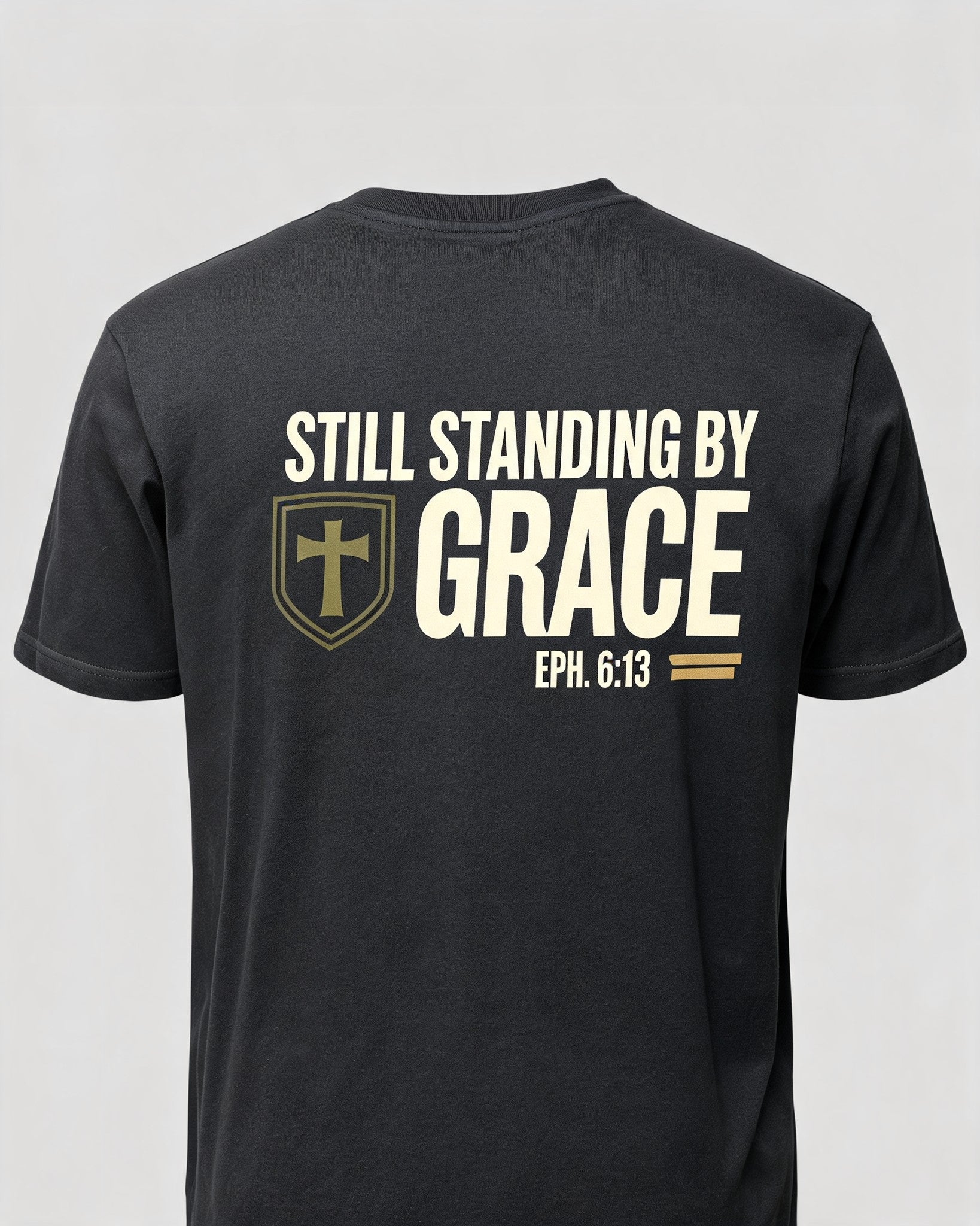 Mens Christian Shirts Big And Tall Still Standing Veteran AOP T-shirt