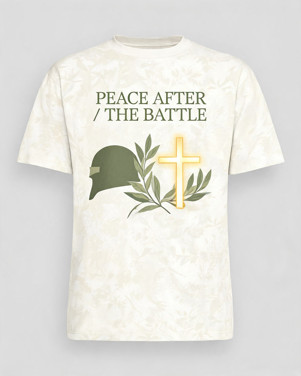 Christian Shirt Green Veteran Peace After Battle AOP T-shirt