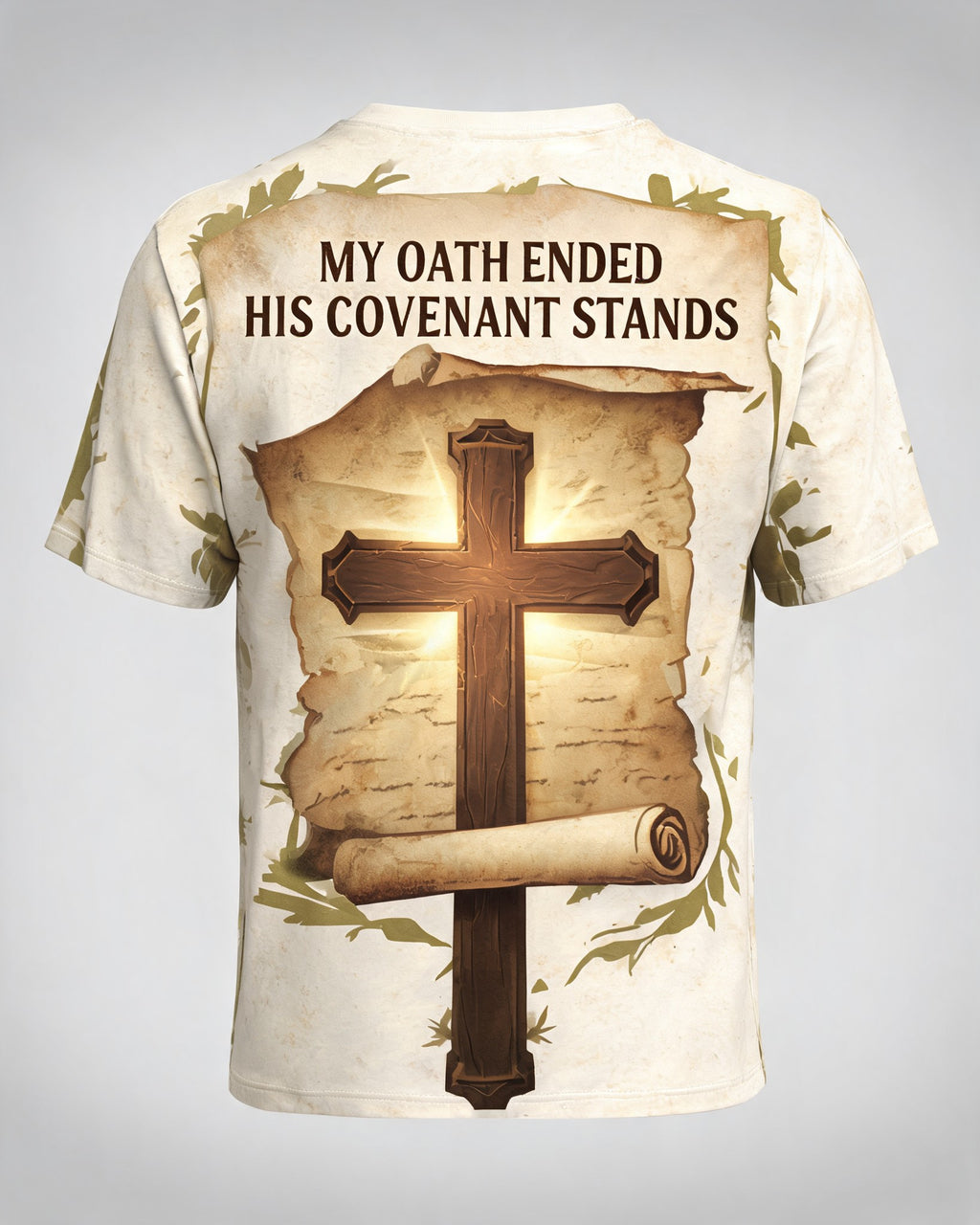 Christian Shirt Brown Veteran Covenant AOP T-shirt