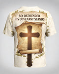 Christian Shirt Brown Veteran Covenant AOP T-shirt