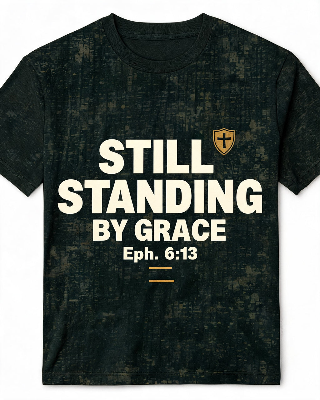 Mens Christian Shirts Big And Tall Big Type Still Standing Short-sleeve AOP T-shirt