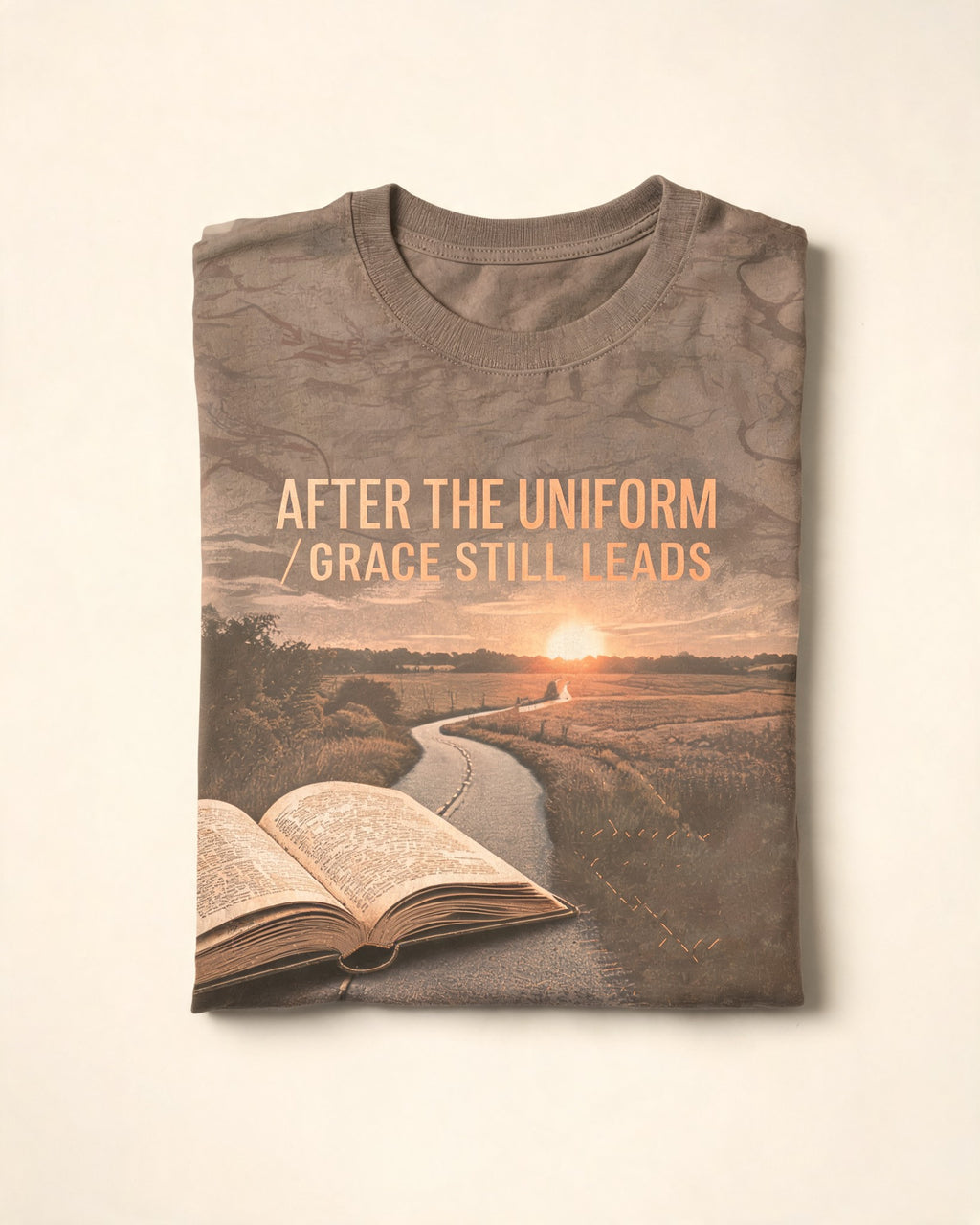 Christian Veteran Shirt After The Uniform Short-sleeve AOP T-shirt