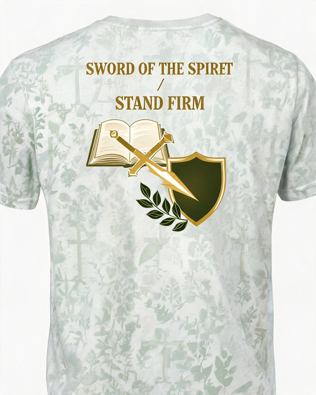Christian Veteran Shirt Sword Of The Spirit Veteran Short-sleeve AOP T-shirt