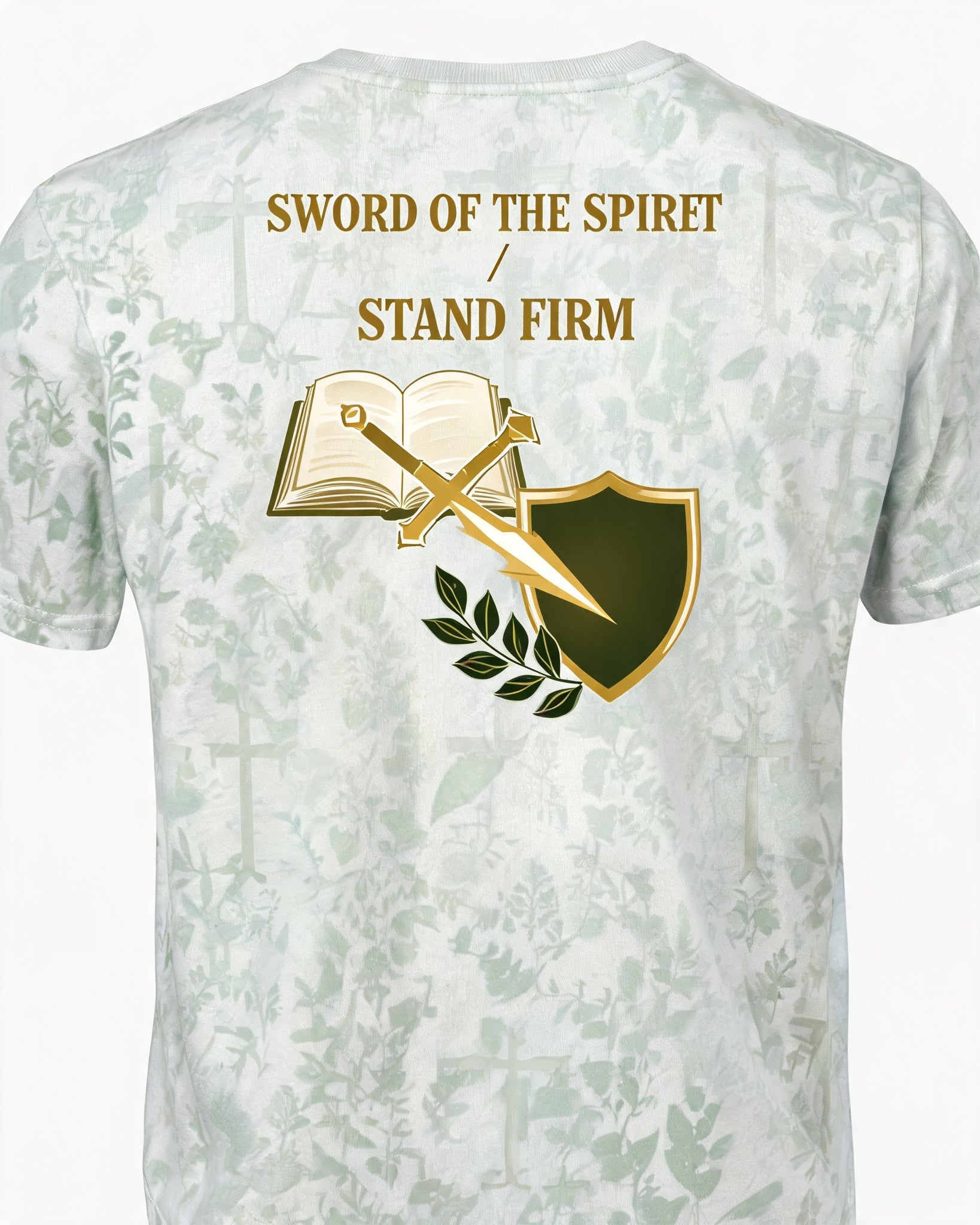 Christian Veteran Shirt Sword Of The Spirit Veteran Short-sleeve AOP T-shirt