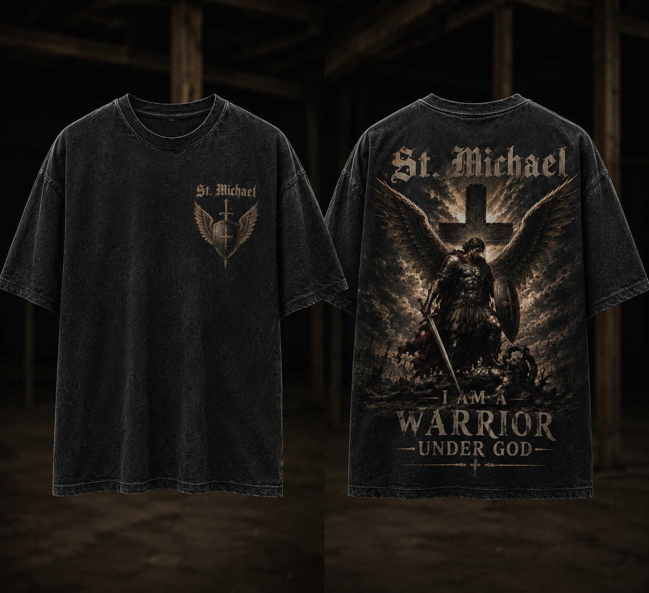 St. Michael: Warrior Under God T-Shirt