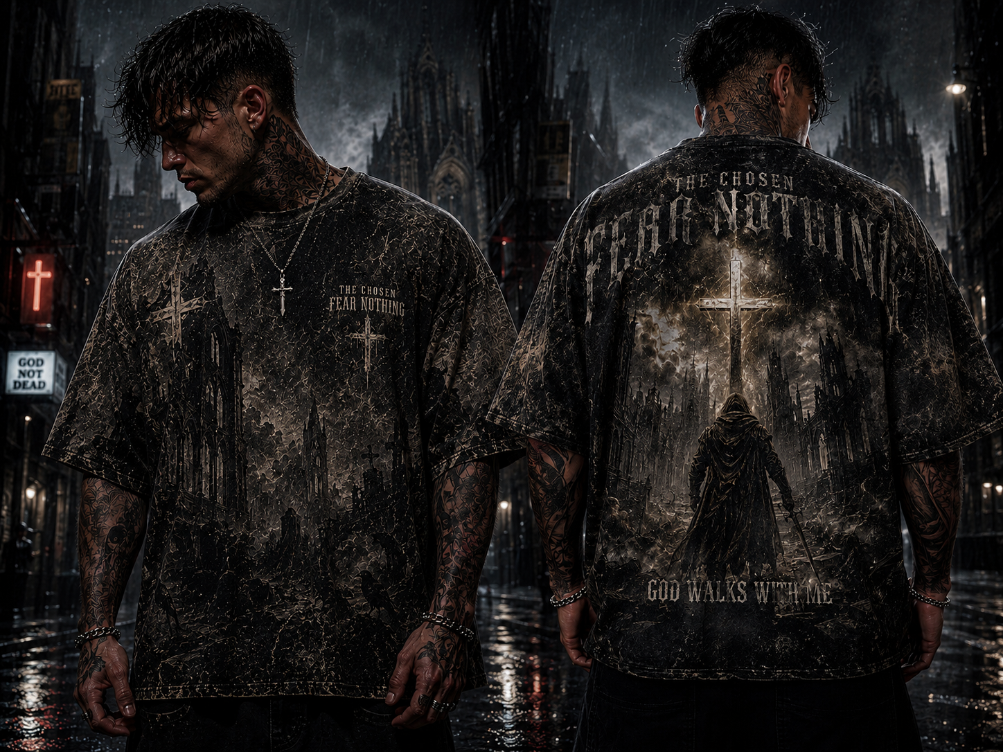 The Chosen Fear Nothing God Walks With Me T-Shirt