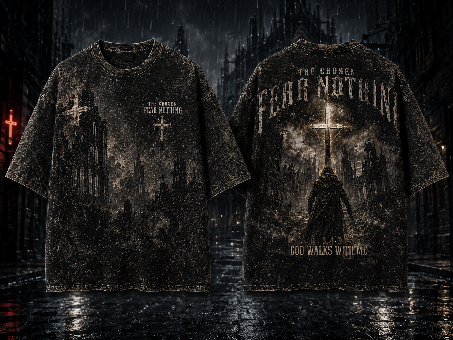The Chosen Fear Nothing God Walks With Me T-Shirt