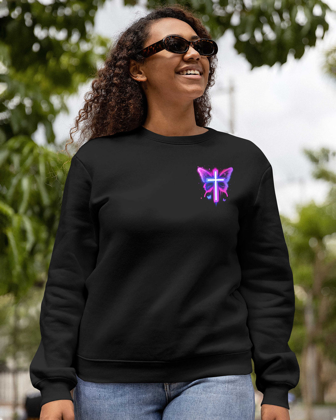 I Want To Be In God’s Hands All Over Print Sweater