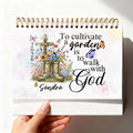 To Cultivate a Garden Is To Walk With God Personalized 2026 Desk Calendar, Custom Name