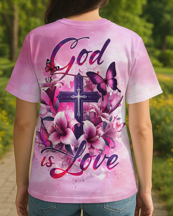 God Is Love All Over Print T-Shirt