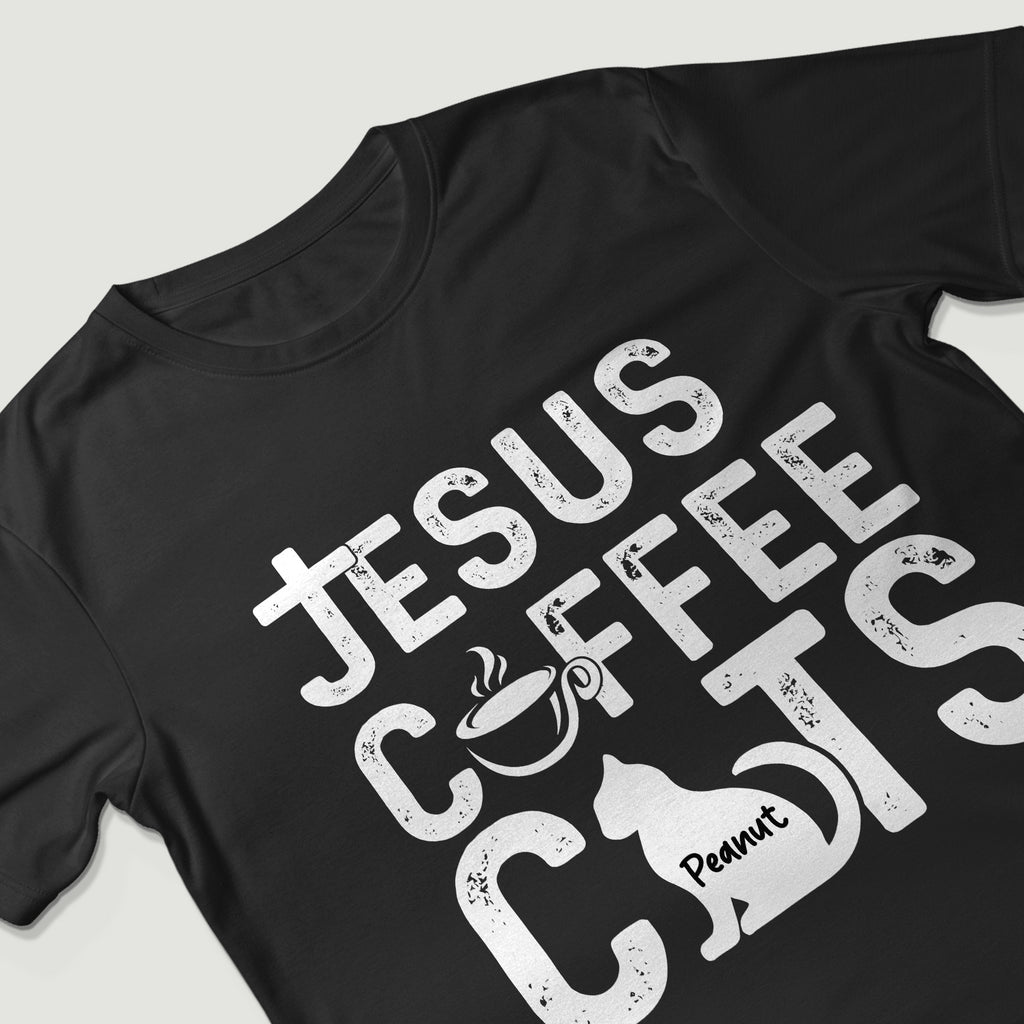 Jesus Coffee Cats T-Shirt