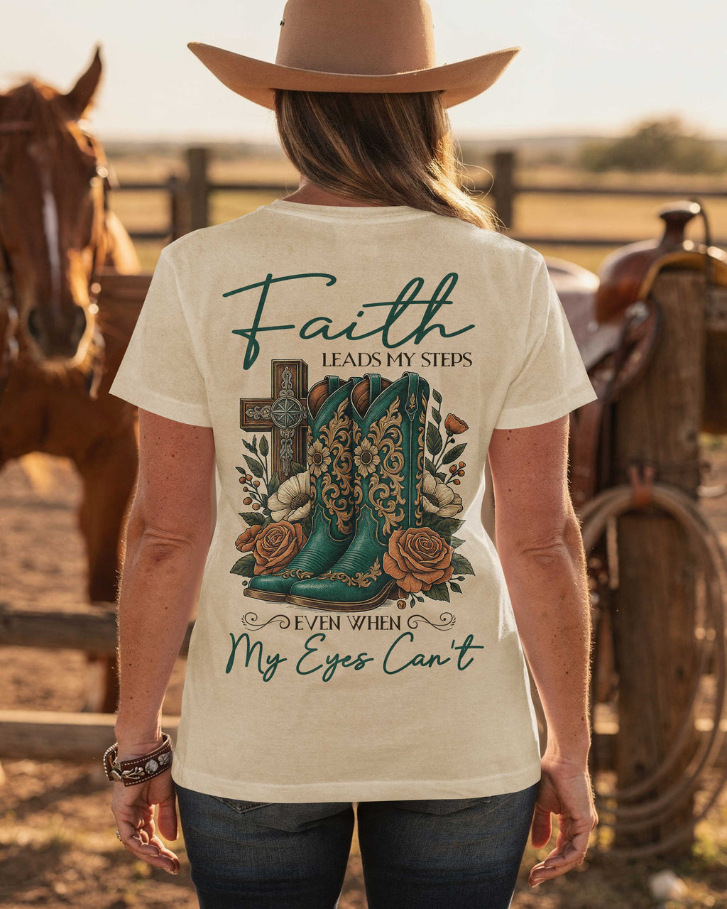 Faith Leads My Steps Even When My Eyes Can't T-Shirt